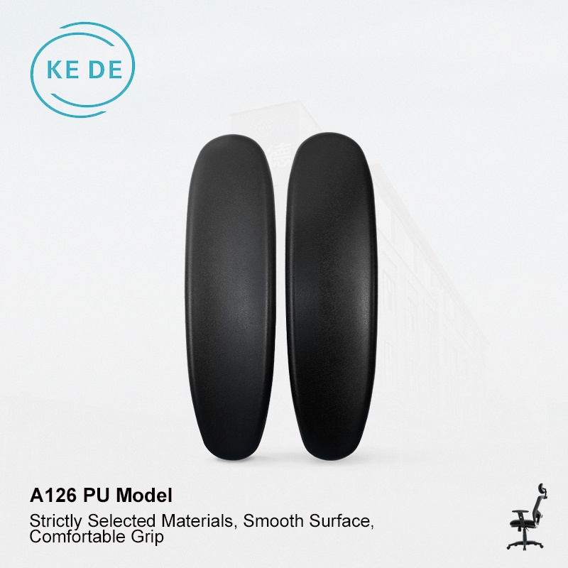 Modern Design KEDE Brand PU+Steel Office Chair Armrest Pads Wholesale Ergonomic Black Accessories for School Home Hospital Use