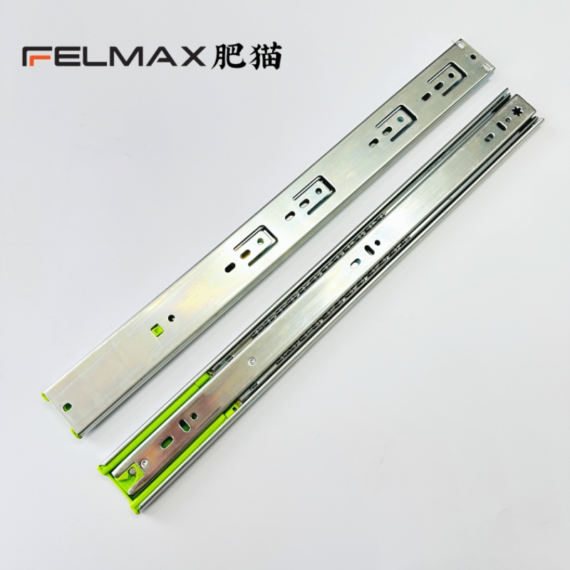 Felmax 45mm Silent And Soft-closing Drawer Slides For Furniture Ball Bearing Guide Rail Bedroom Cabinet Hardware Accessories