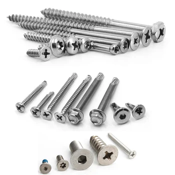 Screws Stainless Steel 304 Self-Tapping , Anti-Corrosion, for Construction &amp; Furniture