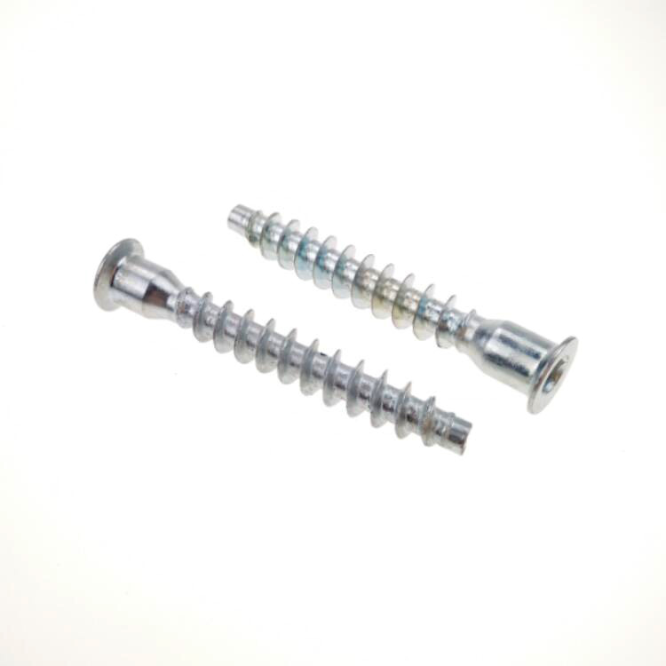 Hex Socket Flat Head Confirmat Screws for Furniture Fastener 5 mm Metal Zinc Finish