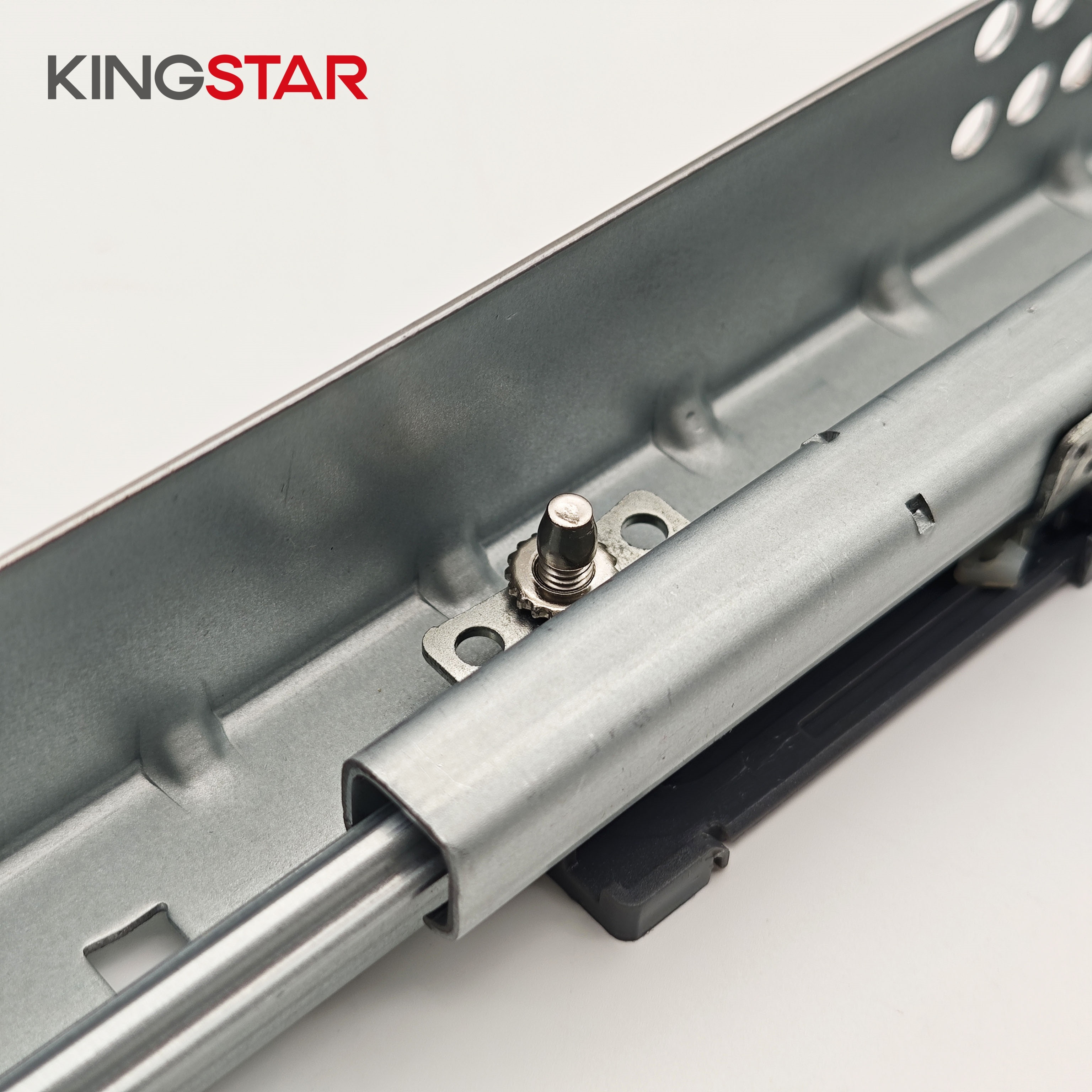 KINGSTAR Two-section Hidden Drawer Slide Bolt Pin Two-Fold for Kitchen Bedroom Drawers Push Open Concealed Design