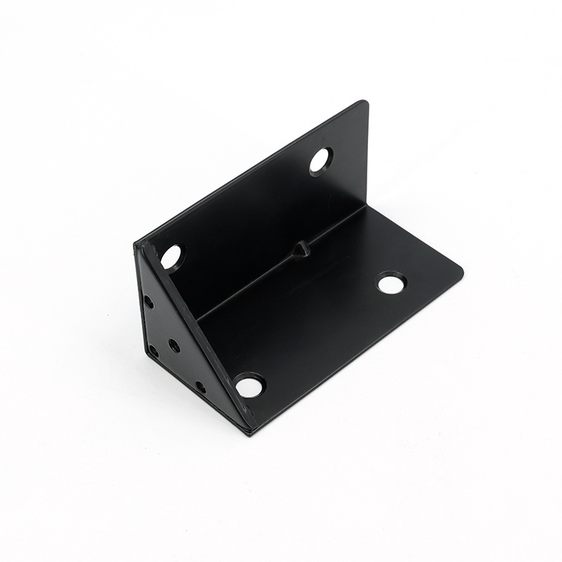 Furniture Corner Bracket Aluminum Die Casting Black Angle Code Table Chair Door Frame Hardware Parts