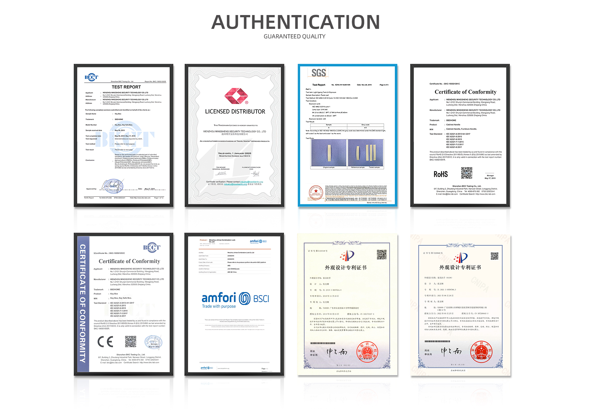 Product Quality Certifications