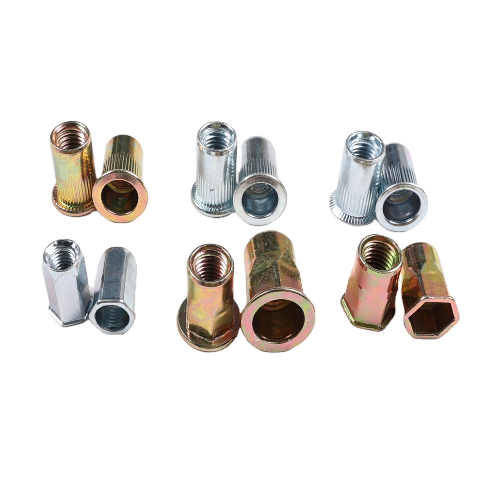 Factory Stock Custom Furniture Threaded Inserts Insert Nut M4 M5 M6 M8 M10 Type D Rivet Nut Insert Nut for Wood