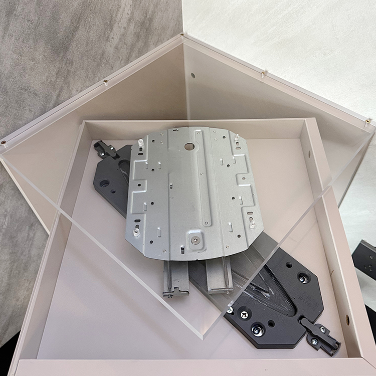 360 Degrees Corner Swivel Cabinet Device System 360&deg; Corner Rotating Bedroom Storage Display Cabinet Accessories System