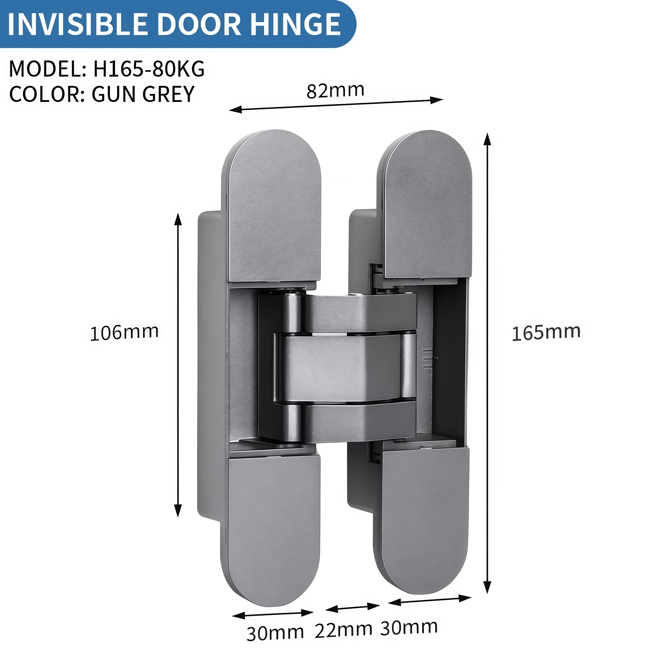 Hidden door hinges style view 8