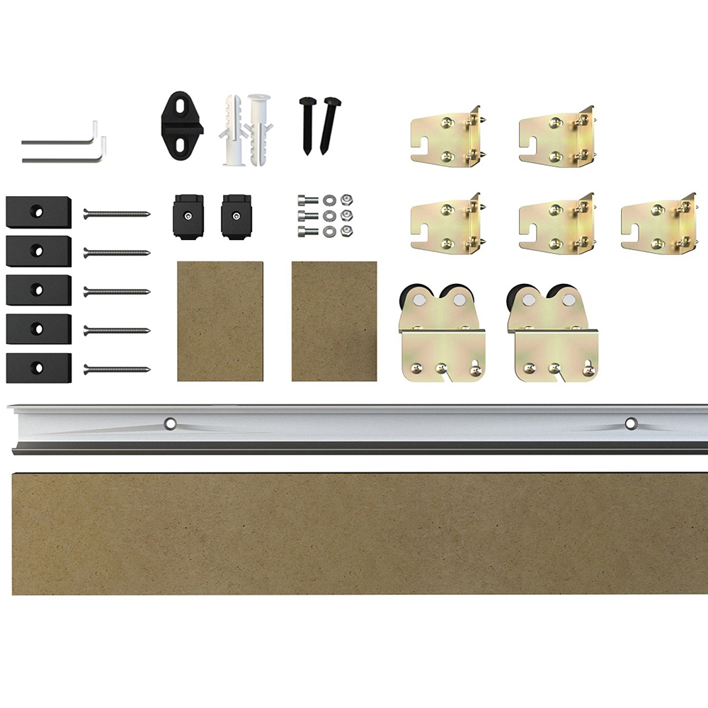 Aluminum Sliding Door Hardware For Sliding Barn Wooden Doors