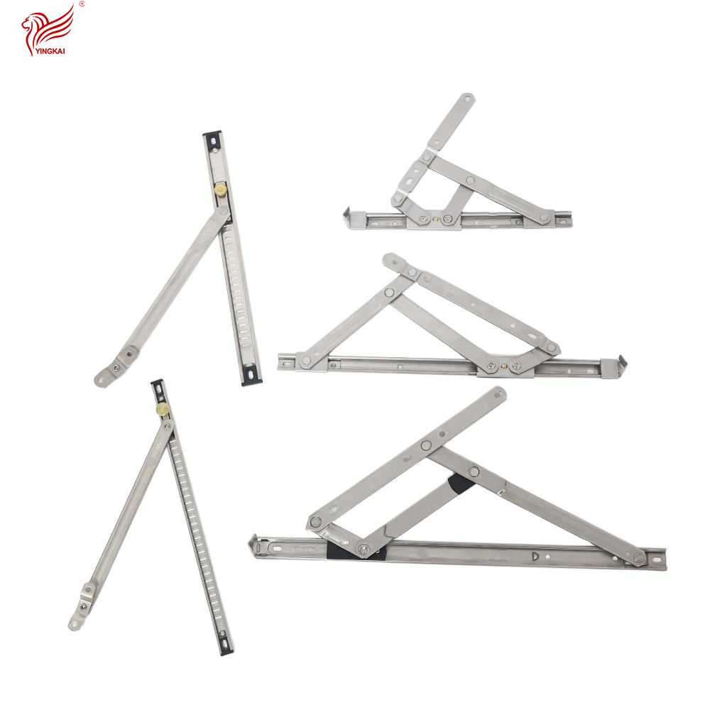 Stainless Steel 201/304 Square Groove Pivot Window Hardware Modern Design Soft Close Friction Stay Hinge 2mm Thickness 180