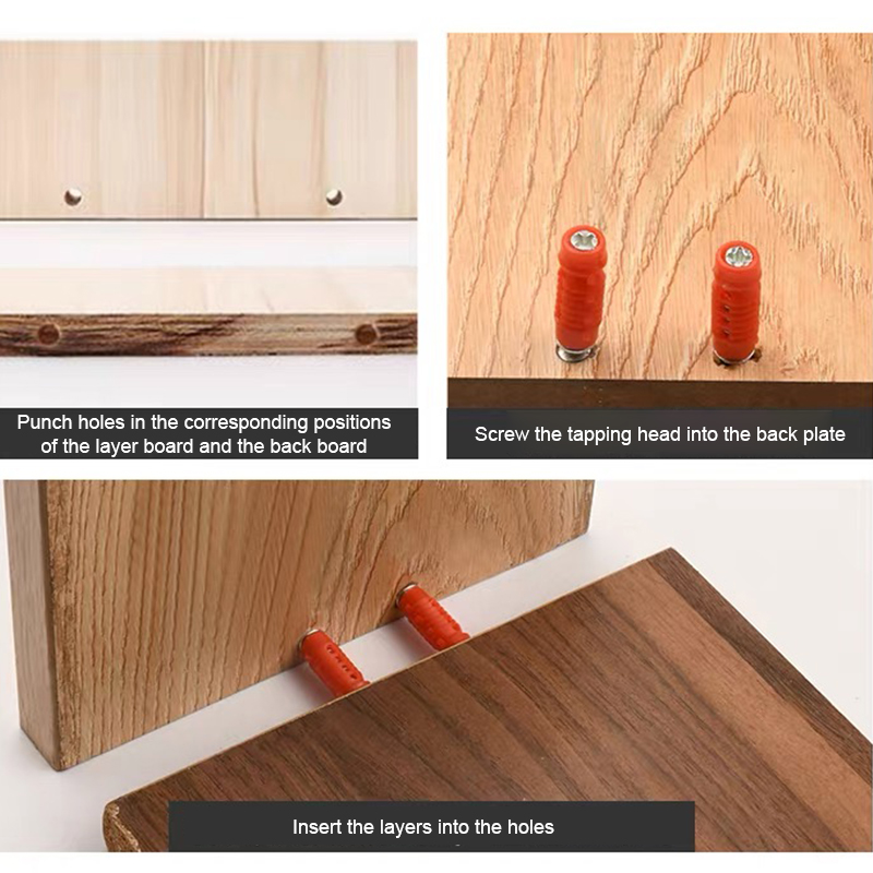 Canceled Supports Pin Quick Assembly Hardware Built-In 2 in 1 Fasteners Embedded Furniture Hidden Connector Knockdown Cabinetry