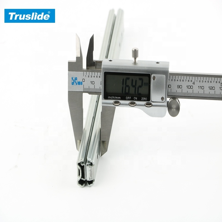 TH1620DJ Slide Rail 20mm Drawer Slides Heavy Duty Furniture Hardware Ball Bearing Telescopic Rail Drawer Slide 1500mm Two Way