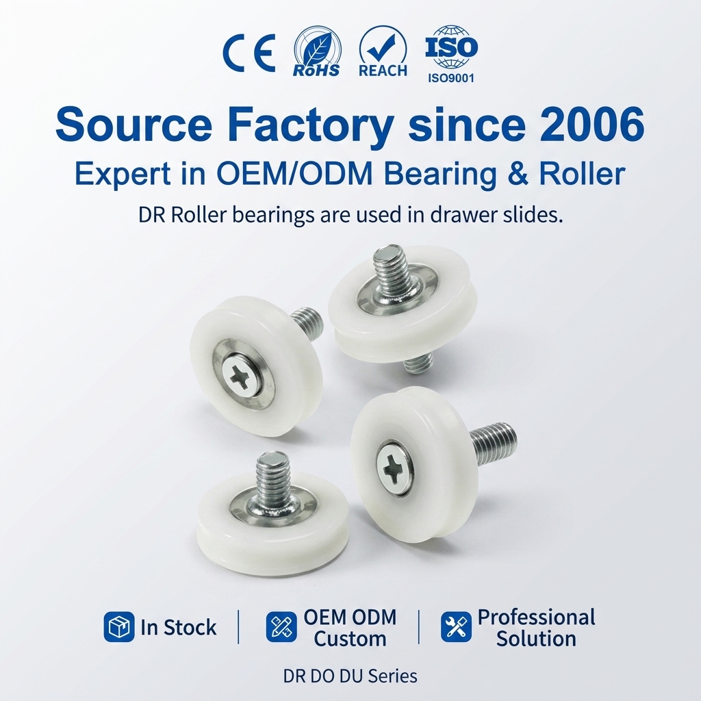 Drawers Plastic Bearing 19mm 22mm 24mm 26mm 28mm 30mm Nylon POM Drawer Rollers Slide U Groove Pulley