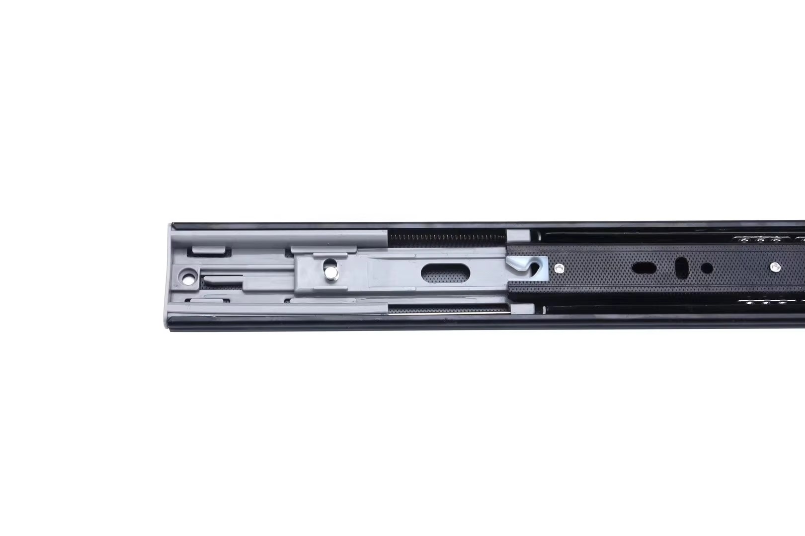 Hot Selling Single Spring Furniture Hardware Accessories Full Extension Solving Closing Telescopic Channel Home Office Cold