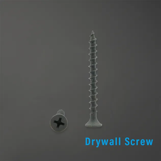 High Quality Furniture Fitting Gypsum Board Harden Fasteners Black Phosphate Flat Head Self Tapping Drywall Screw