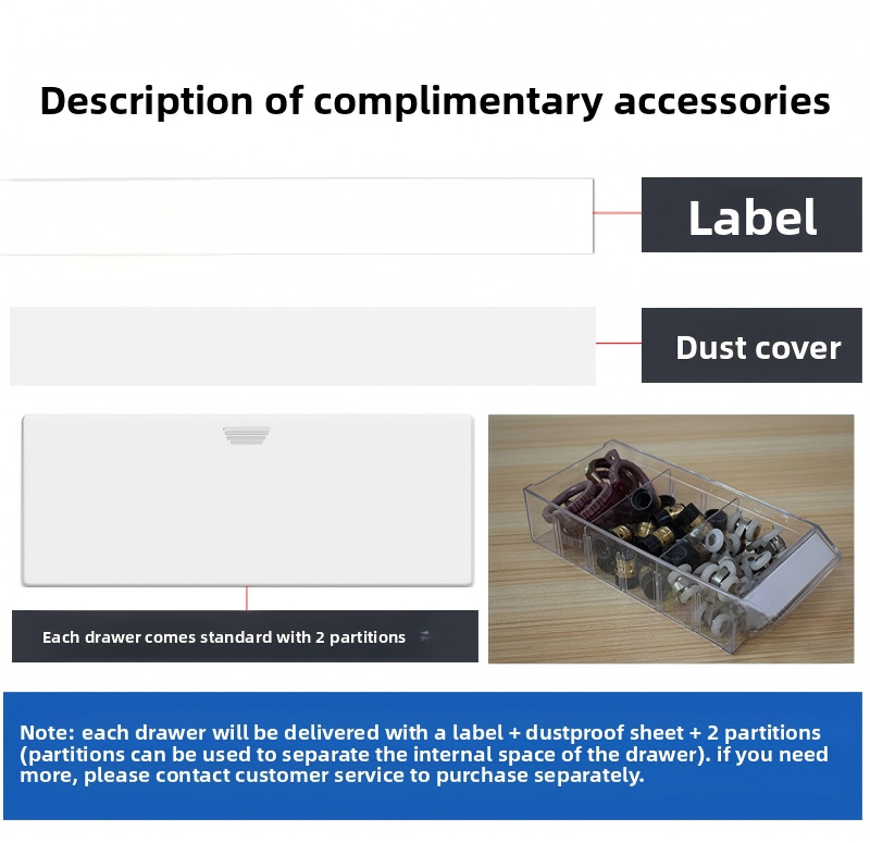 Clear Rectangle Plastic Modular Drawer Storage Box-Versatile Eco-Friendly Organizer For Bricks Hardware Screws &amp; Small Parts