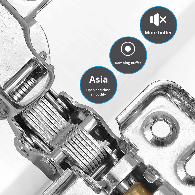 Factory Wholesale Iron Accessory Soft Closing Iron Furniture Hinge for Soft Cabinet Door Home Office School Hospital