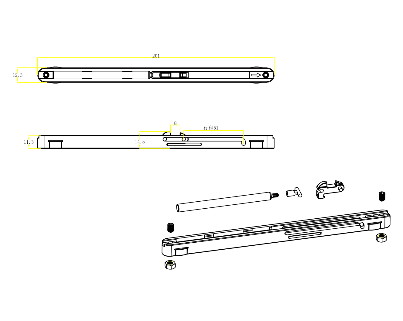 HF-011A Dimensions Detail