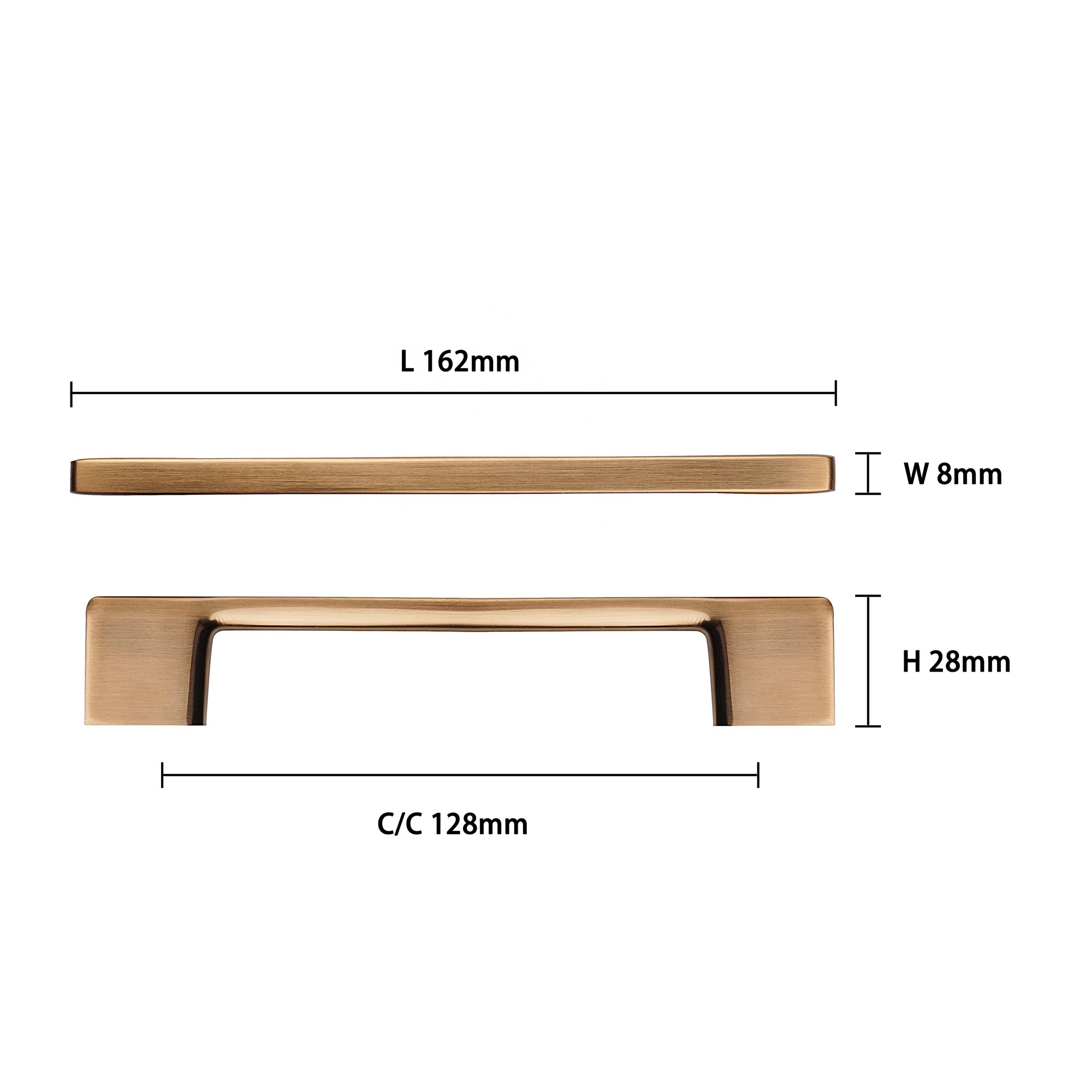Champagne Bronze Furniture Handles Hot Sale Cabinet Wardrobe Handles Use for Living Room Kitchen Hardware Accessories Pulls