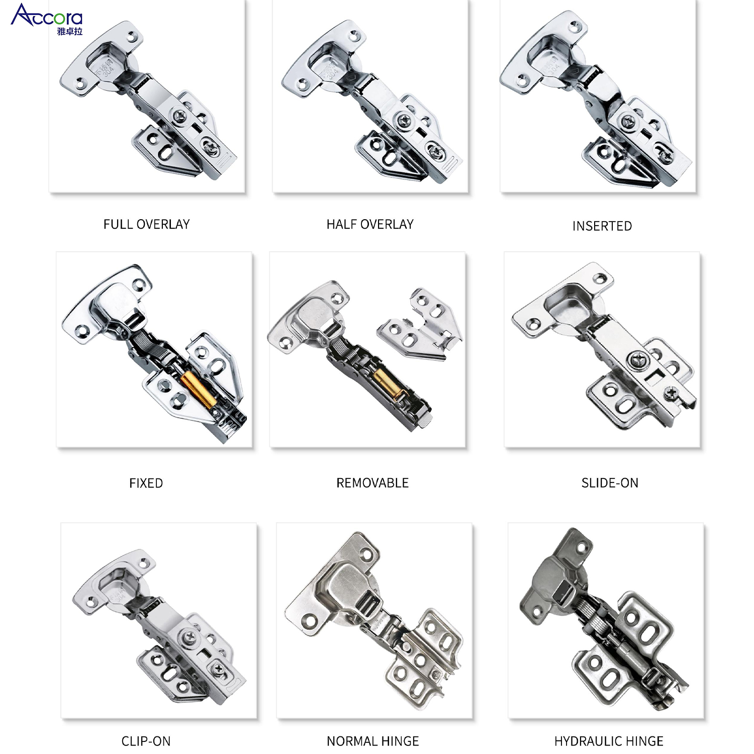 Kitchen Cabinet Door Hydraulic Soft Close Adjustable Hinge For Furniture Hardware Manufacturer Wooden Cupboard Hidden Concealed