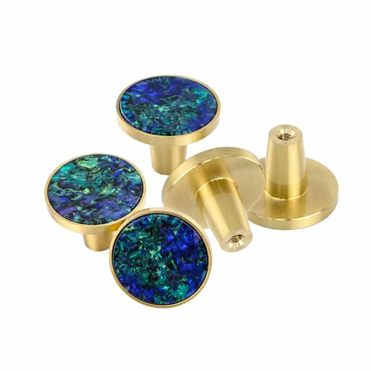 Heavy Duty Decorative Furniture Hardware Brass Material Solid Knobs for Cabinet and Door Elegant