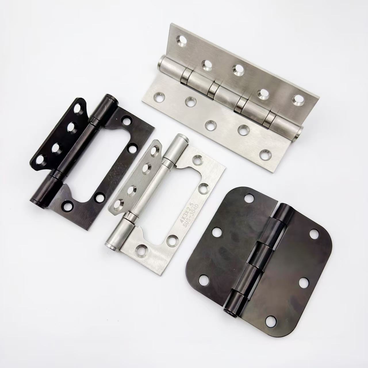 Screw Fastener Factory Custom Stainless Steel Wooden Door Hinges Furniture Crafts Hidden Hinge Hardware Accessories