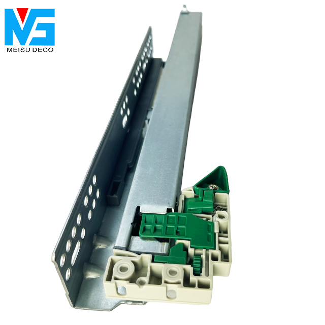 Meisu Hidden Concealed Drawer Slides with Soft Close, Adjustable Front, Quick Release Mechanism for Kitchen Cabinet
