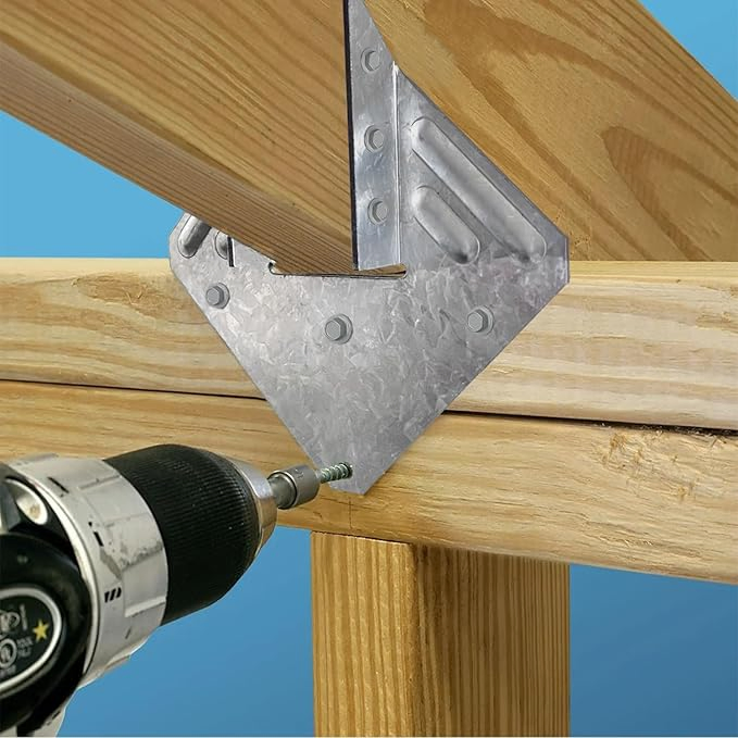 Truss Connectors for Roofing, Decks, Pergolas - Wind-Resistant Wood Timber Hardware