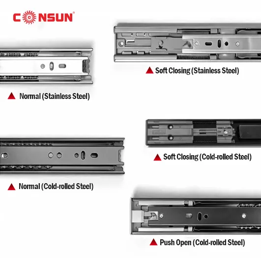 Modern Soft-Closing Drawer Slides