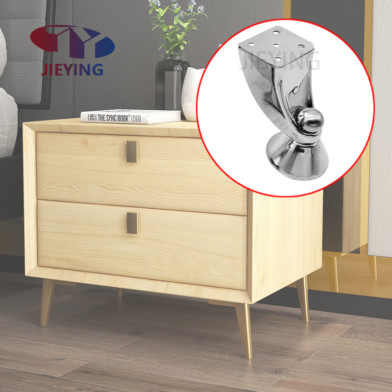 JIEYING Wholesale European Luxury Sofa Frame Hardware Support Foot Sheep Shape Coffee Table Couch Sofa Leg