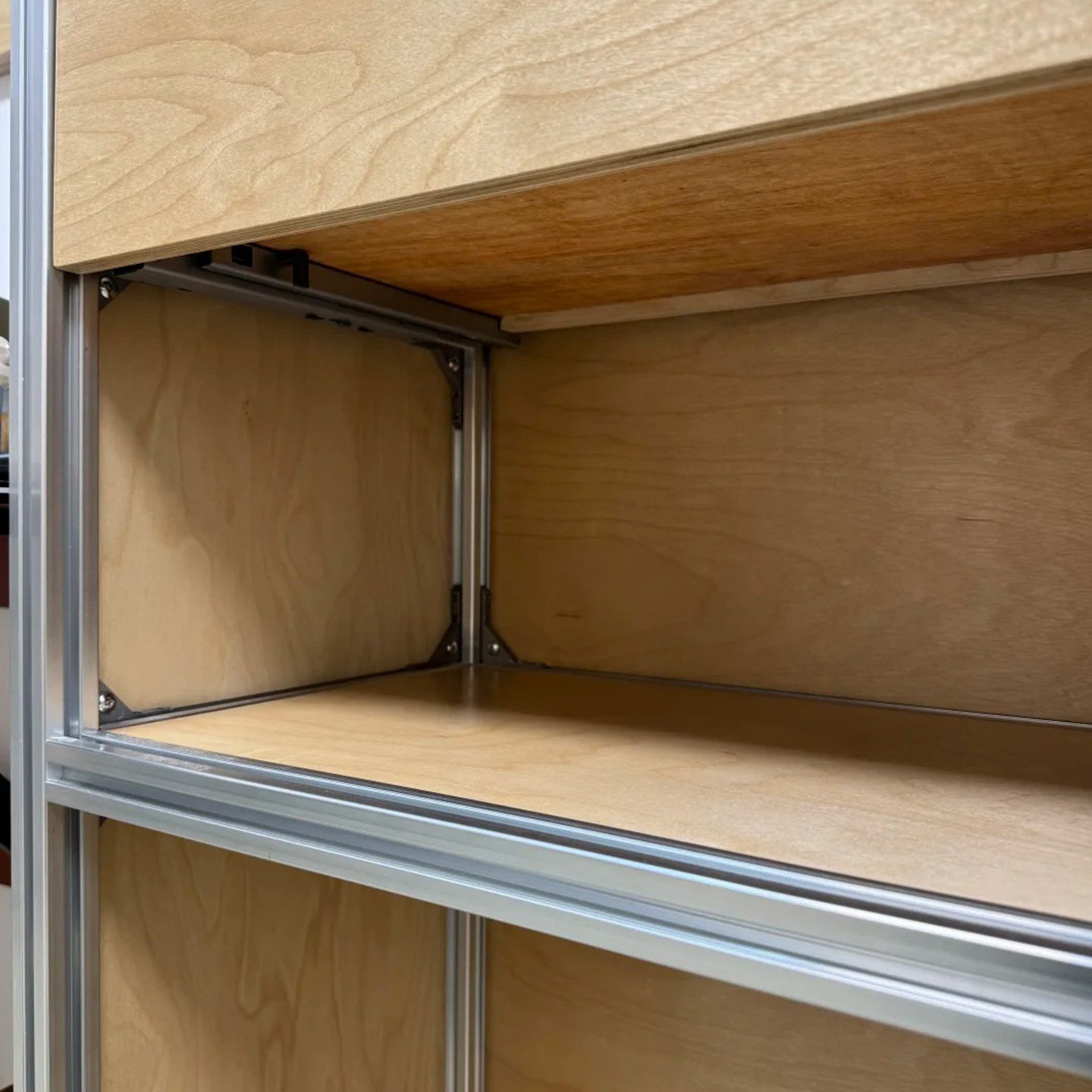 European Standard Aluminum Profile Storage Cabinet Living Room Display Sideboard Storage And Organization Drawer Cabinet