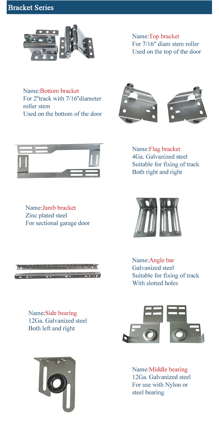 Wholesale America Sectional Garage Door Hardware Door Parts Door Accessories