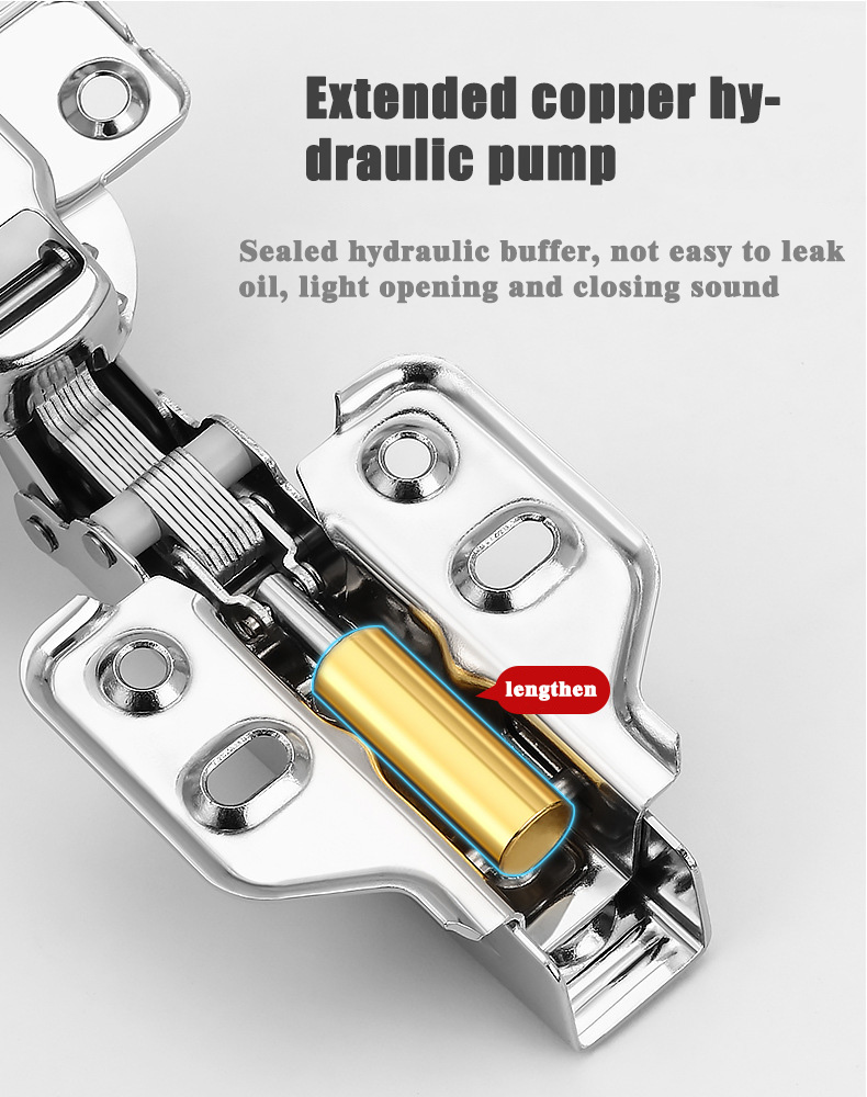Factory Wholesale Iron Accessory Soft Closing Iron Furniture Hinge for Soft Cabinet Door Home Office School Hospital