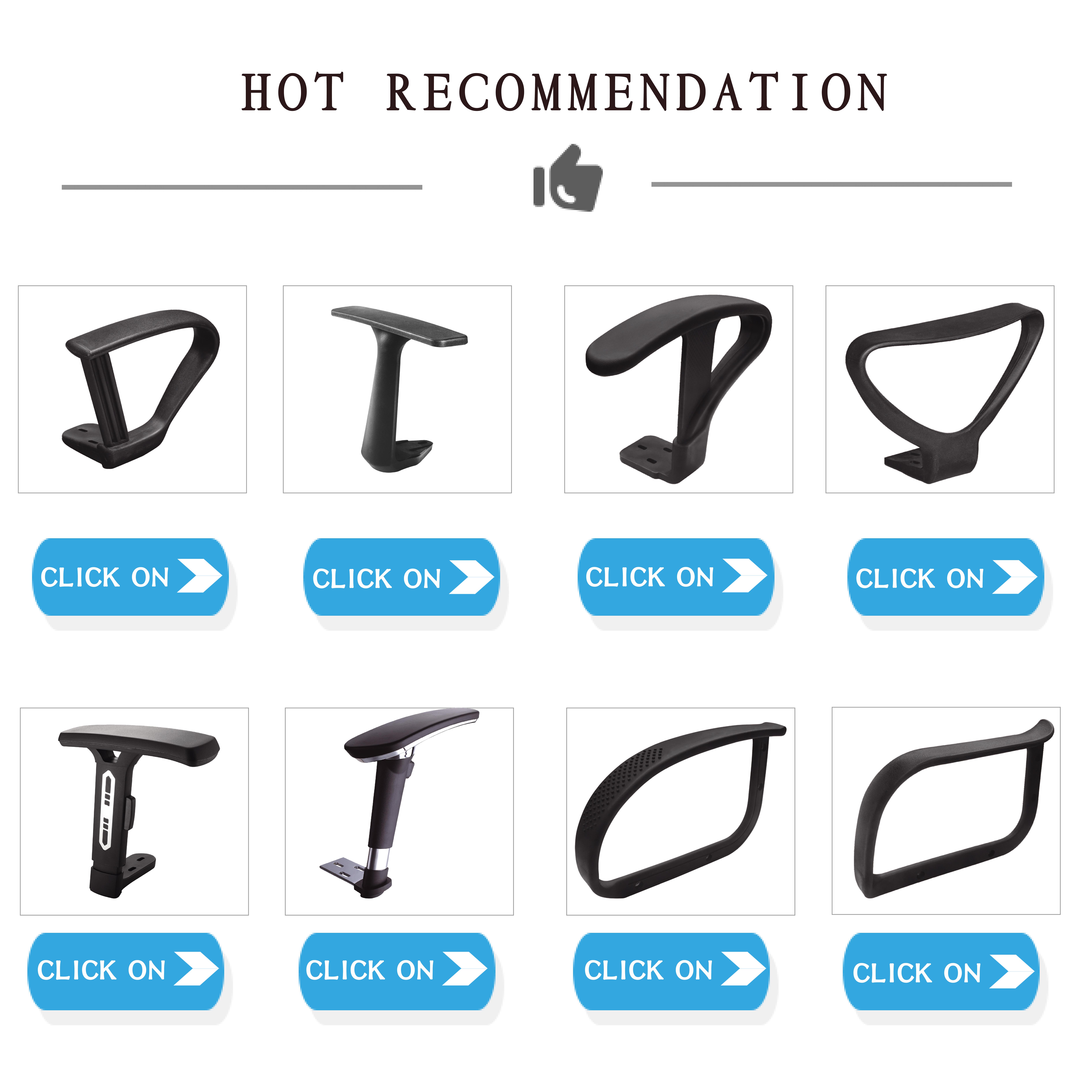 Tilt Chair Hardware Mechanism for Office Chair Office Furniture Components Parts butterfly Mechanism