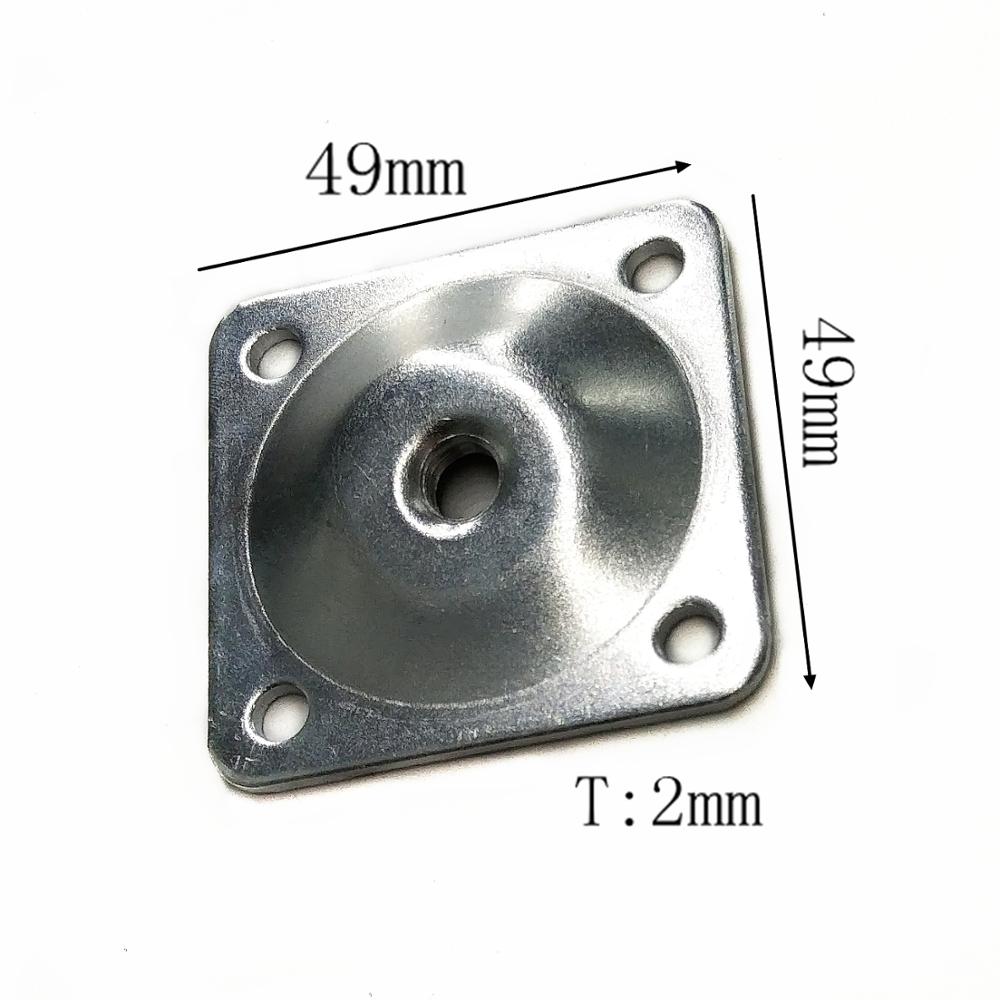 Modern Iron Furniture Ironware Accessories Chair/Table Leg Connector Metal Mounting Plate for Wood Legs Living Room Home Office