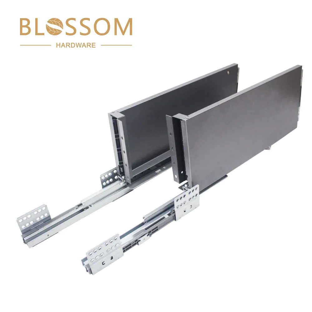 Soft Close Concealed Runners Slim Box Drawer Box System for Kitchen