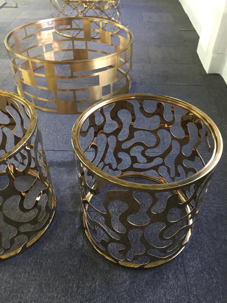 Metal Stainless Steel Design Decoration Furniture Parts for Sofa Frame Use in Gold PVD Electroplated
