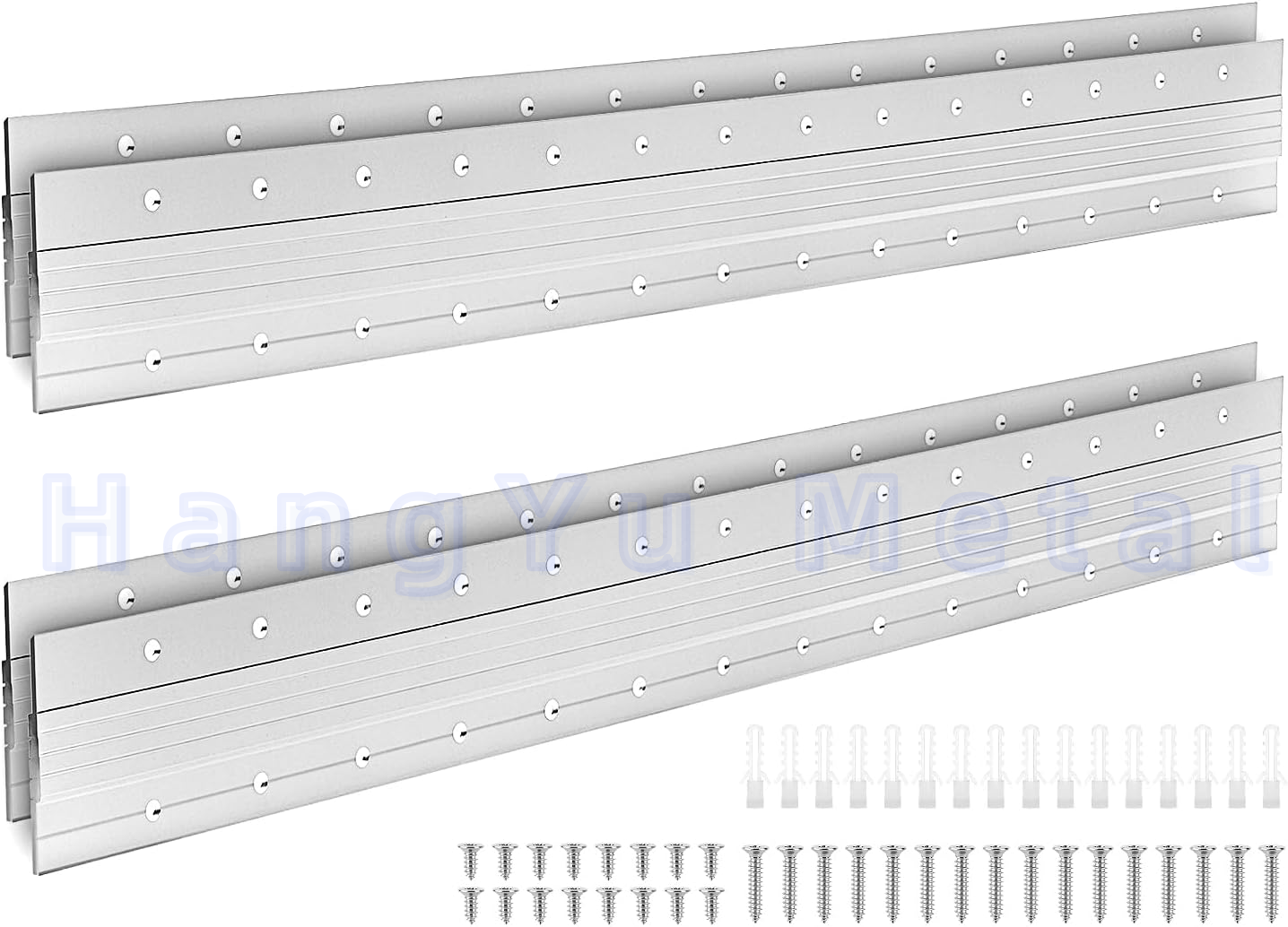 Aluminum Z Bracket Hanging Kit French Cleat Hangers Z Bar Clips For Mirror Wall Frame Mounting Hardware Curtain Wall Accessories