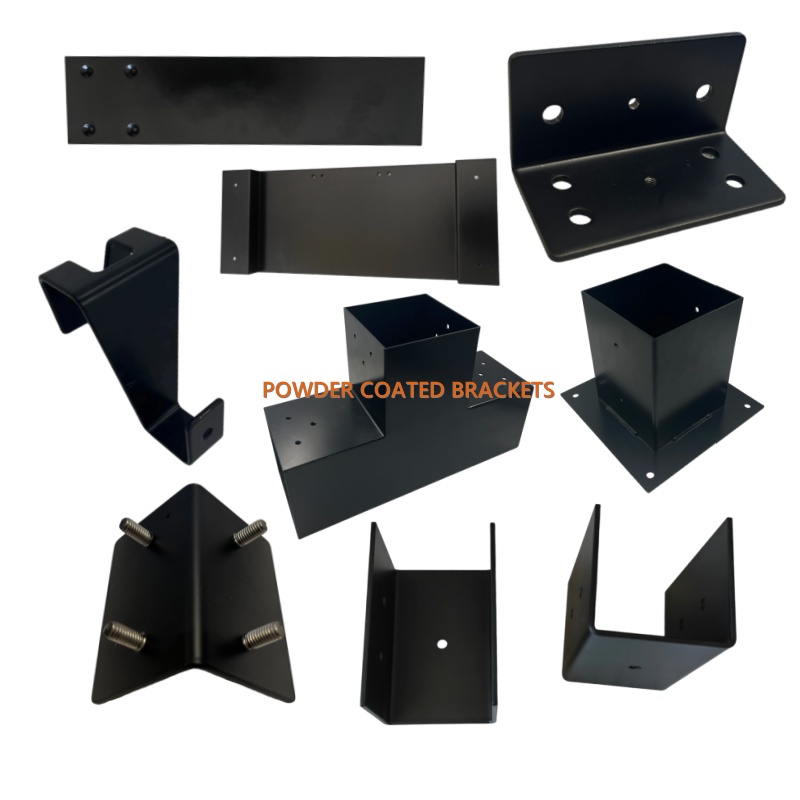Custom Powder Coated Stainless Steel Angle Bracket L&amp; U Type Wood Furniture Wall Mount Sheet Metal Fabrication