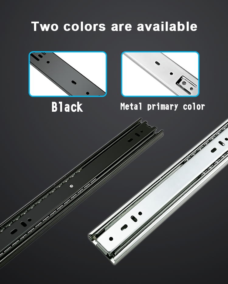 Three fold drawer runners detail 3