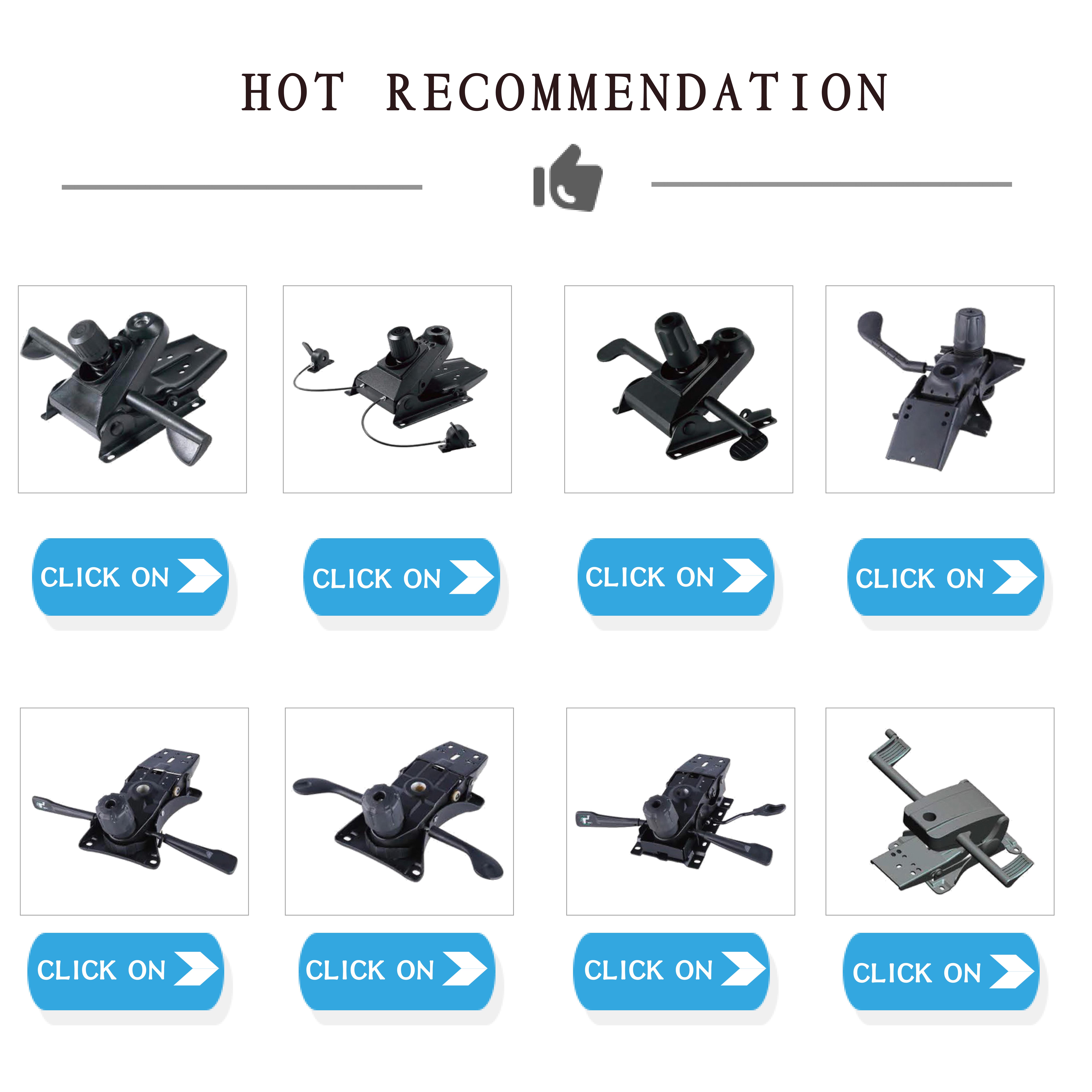 Tilt Chair Hardware Mechanism for Office Chair Office Furniture Components Parts butterfly Mechanism