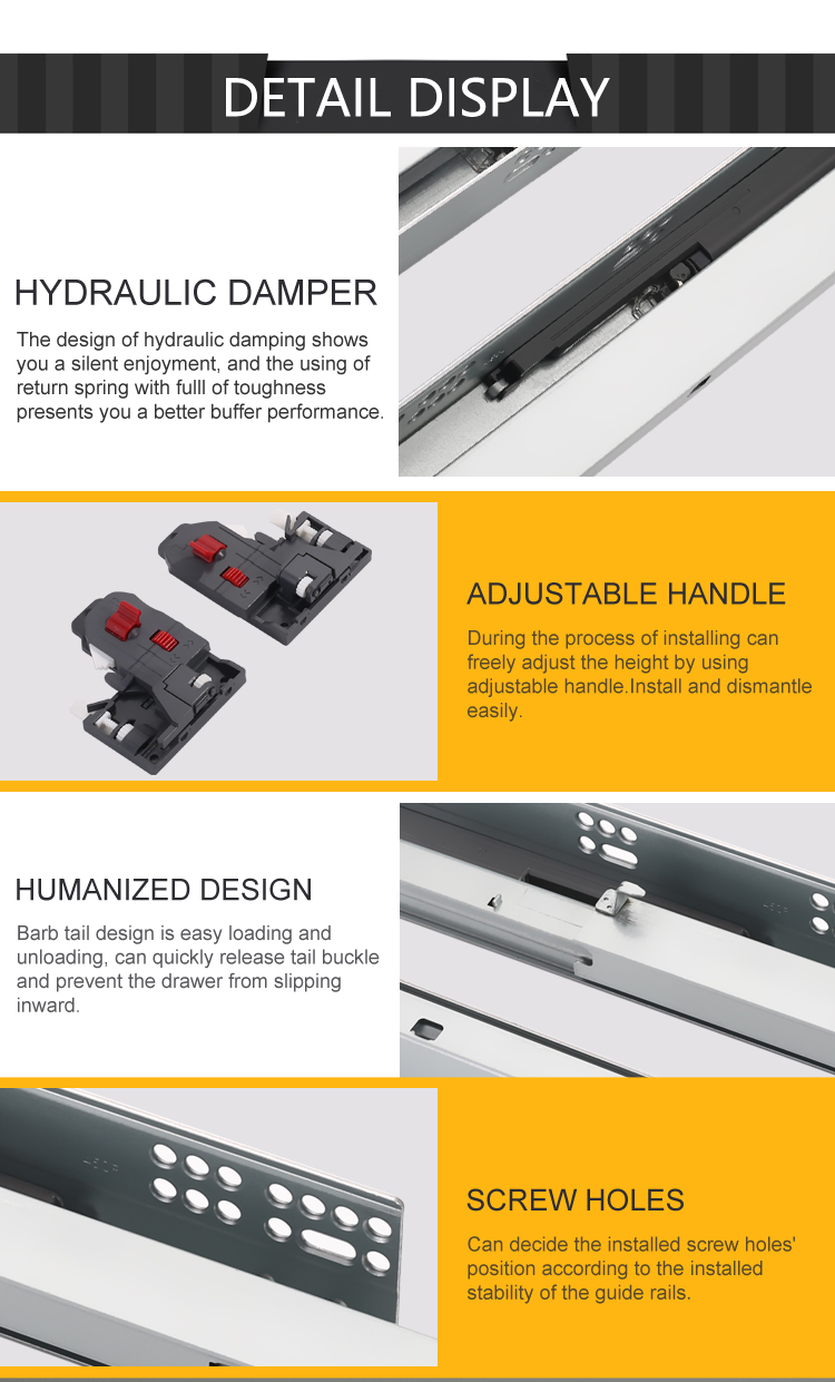 Cabinet drawer slide showcase 3