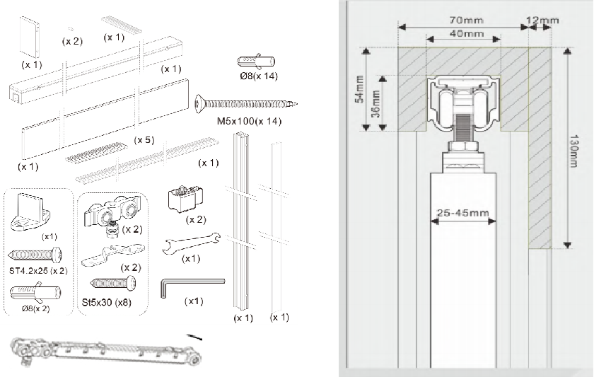Sliding Door Component Part 2