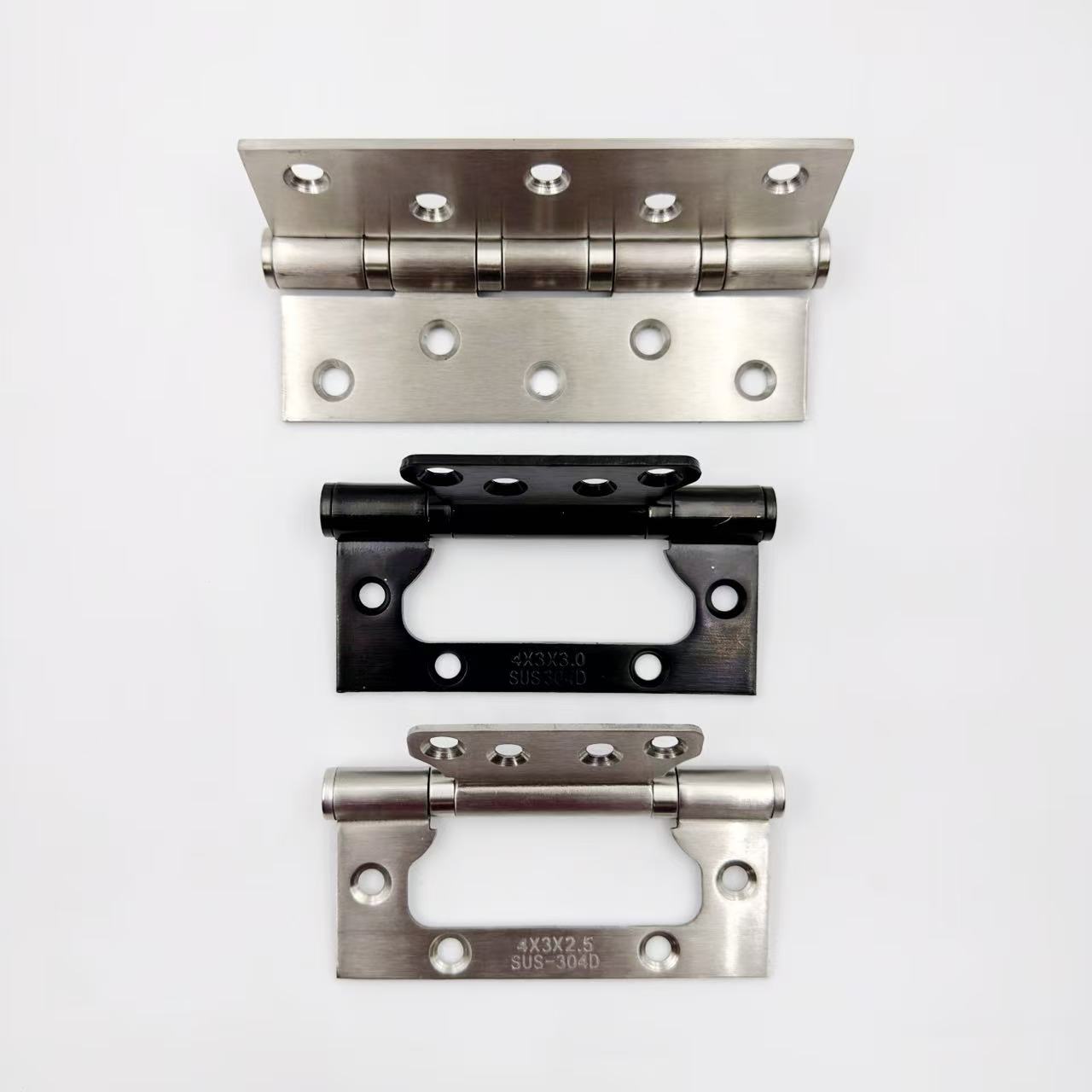 Screw Fastener Factory Custom Stainless Steel Wooden Door Hinges Furniture Crafts Hidden Hinge Hardware Accessories