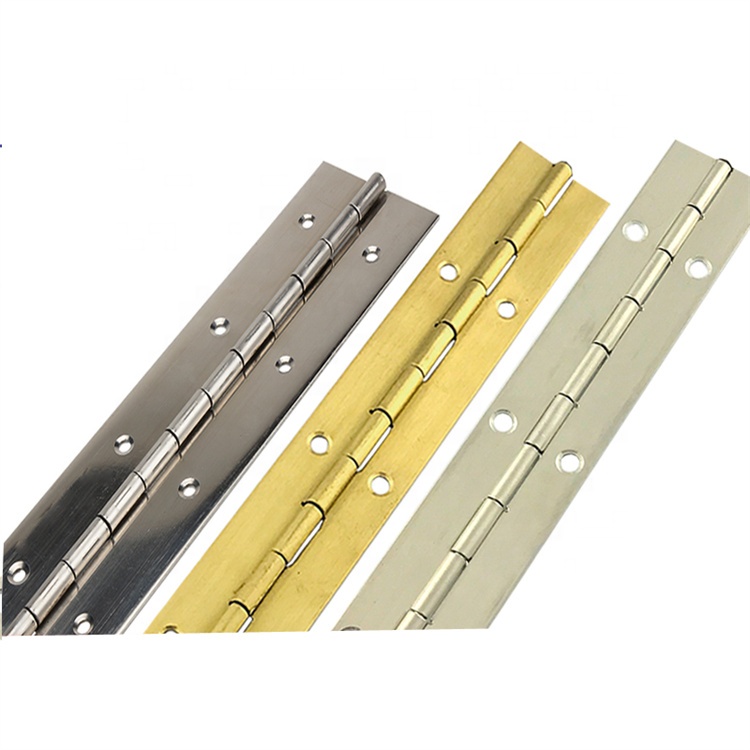 Stainless steel aluminum long continuous piano hinge