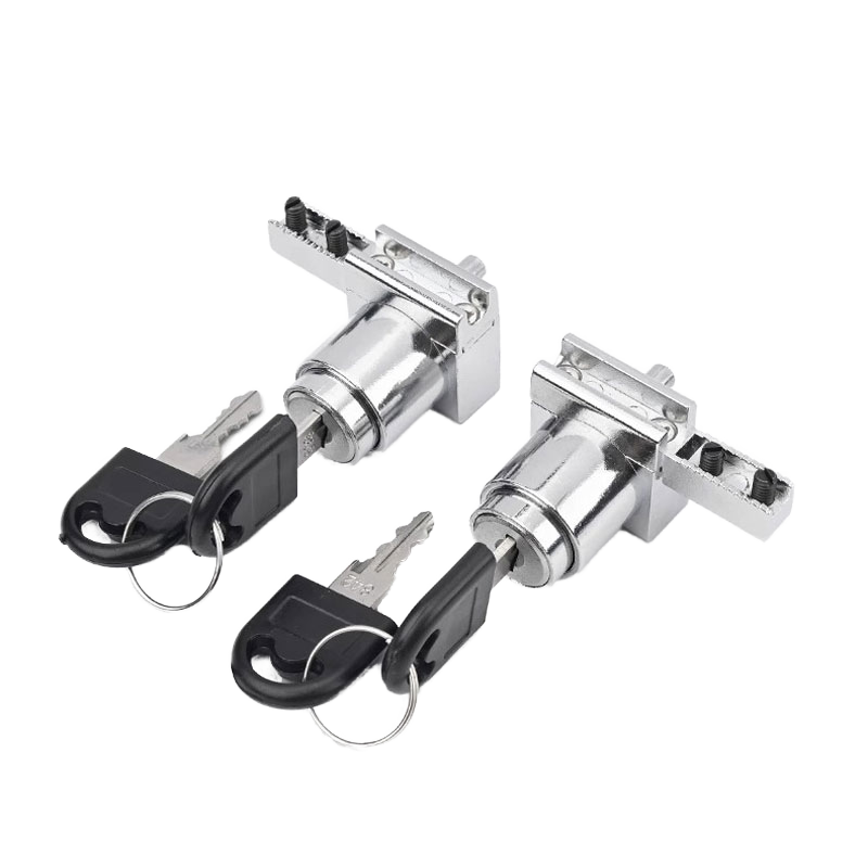 Traditional Silver Zinc Anti-theft Folding Key Lock for Office Cabinets &amp; Desks with Customizable Color Hardware for Hotels
