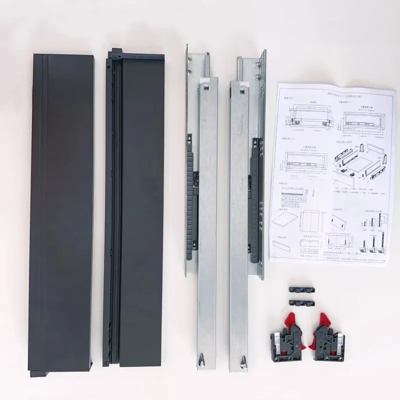 Innovative Soft Close Metal Box Drawer System for Kitchens