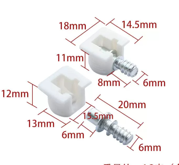 High Quality Furniture Cabinet Hardware Glass Pegs with Screw Self-tapping Shelf Support Pins