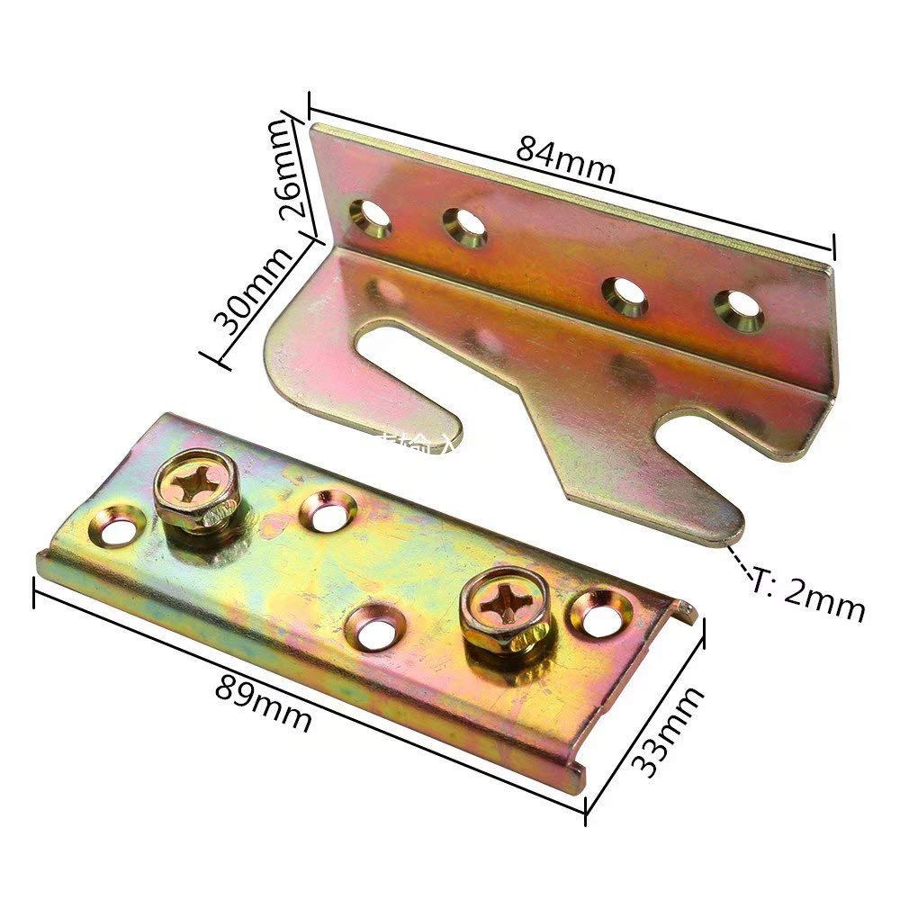 Steel Metal Bed Frame Bracket Furniture Sofa Sectional Connectors for Home Furniture Tool