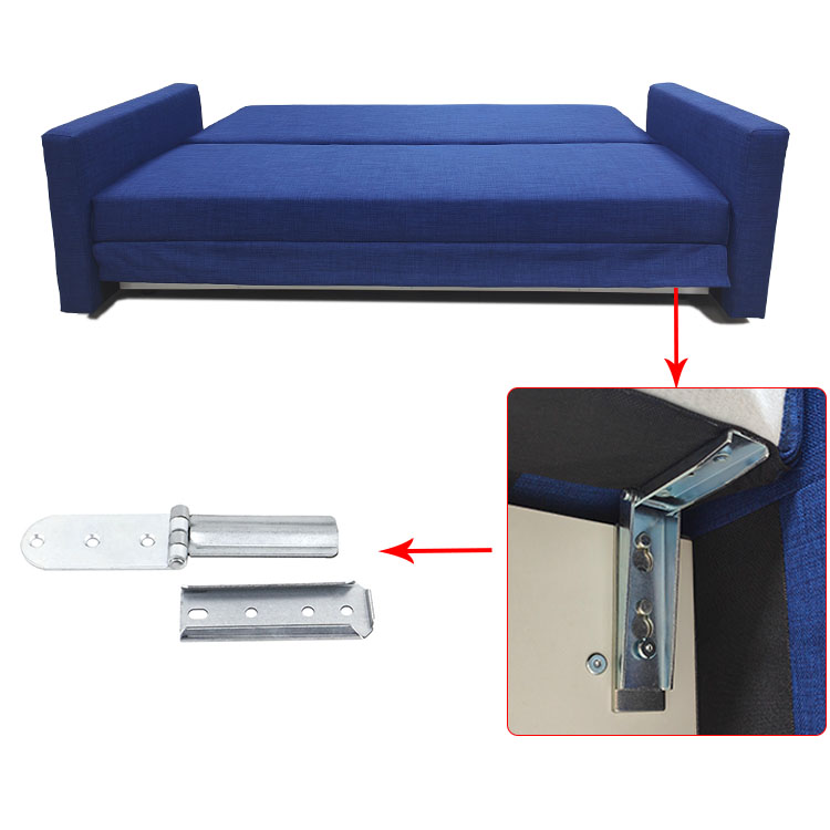 White Zinc Sofa Bed Connector Hardware for Secure Convertible Couch Frame Support and Easy Assembly