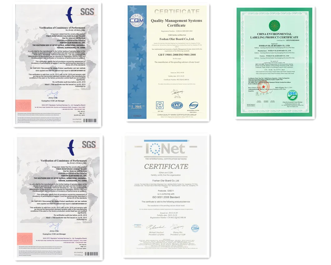 Product Certificates