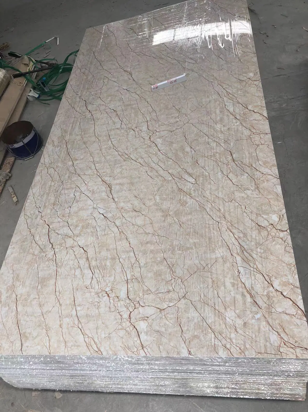 Polished Long-Lasting PVC Marble Sheet for Wall Decoration